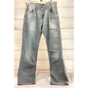 Bullhead Denim Co. Slim Straight 31W X 32L Jean Gray Washed Jeans Pants Vintage